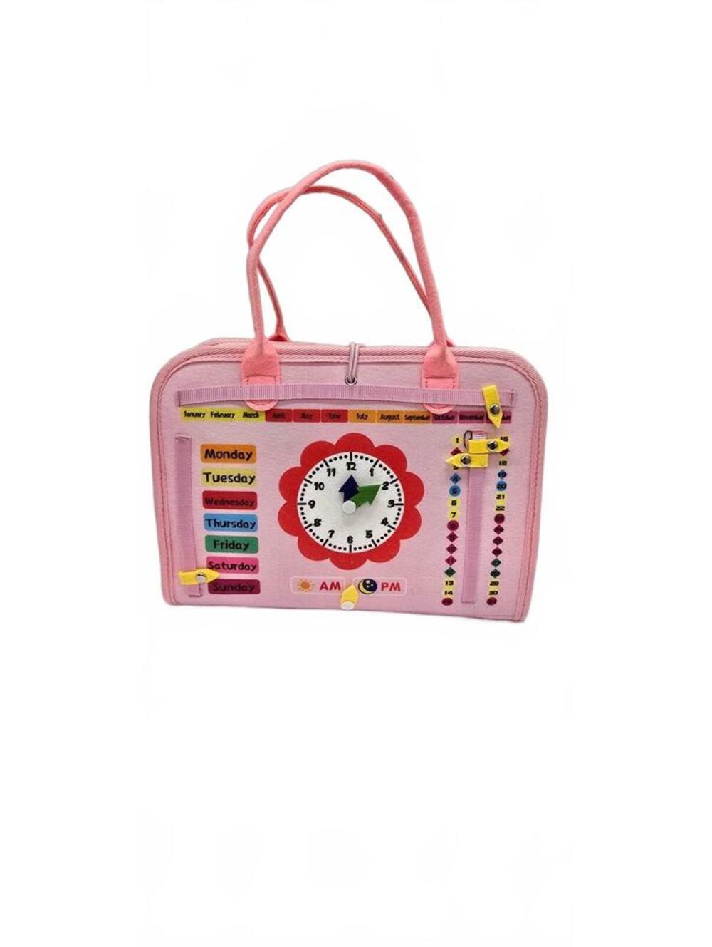 Quiet Flower Educational Activity Book Bag for Kids - Pink
